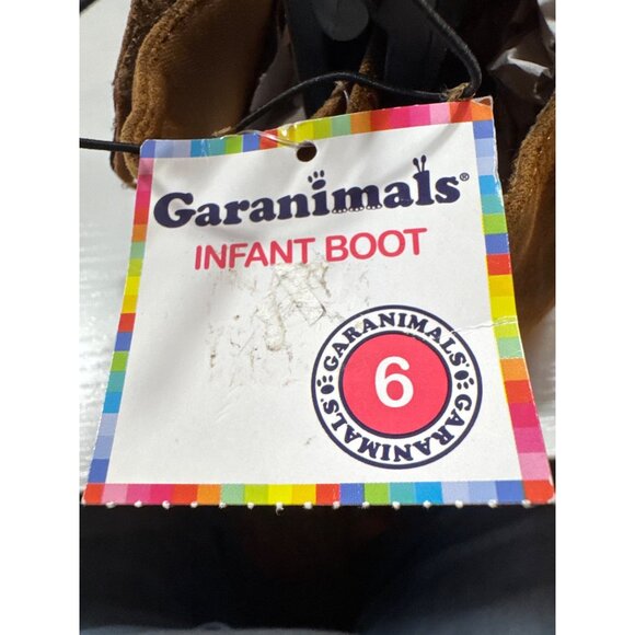 Garanimals Infant Boot Size 6 Brown Suede Ankle Boots‎ With Ruffle Detail - Picture 6 of 6